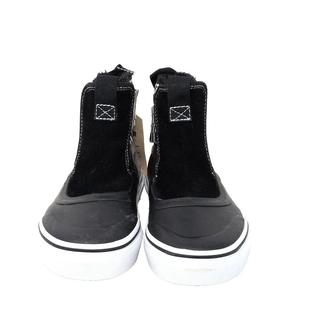VANS MTE 360 NEW Kids Ankle Boots US 3 Black/White Check Slip-On Lined Skater